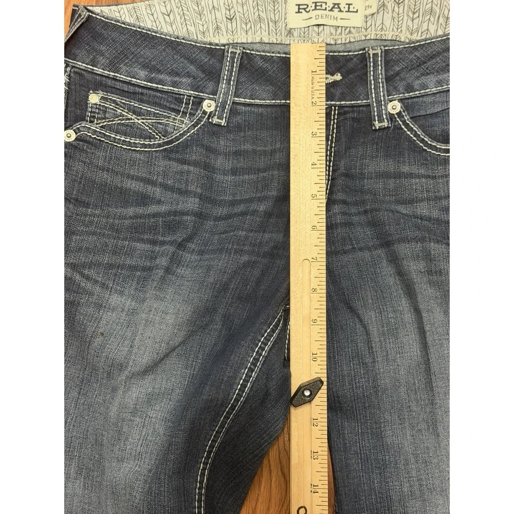 Ariat REAL Jeans Womens 29R Shayla Bootcut Arrow Fit Mid Rise Stretch Western